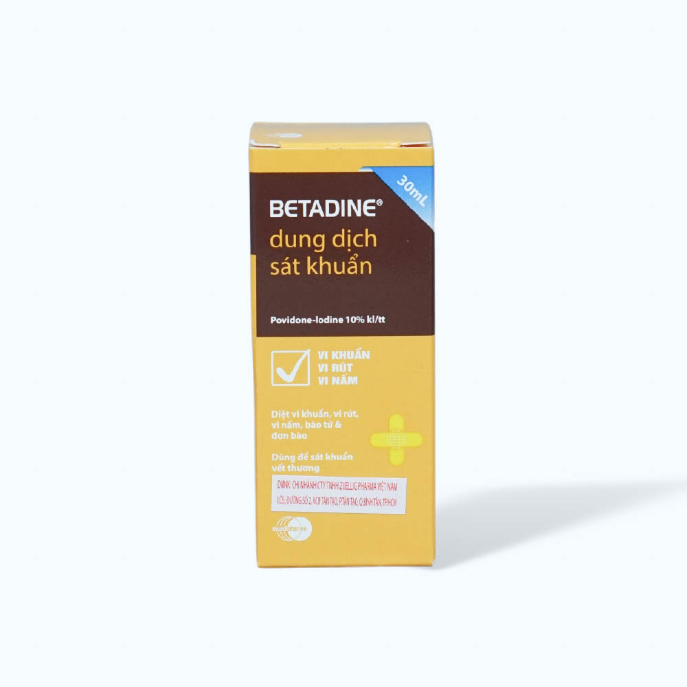 Dung dịch Betadine antiseptic 10% sát khuẩn da và niêm mạc (chai 30ml)