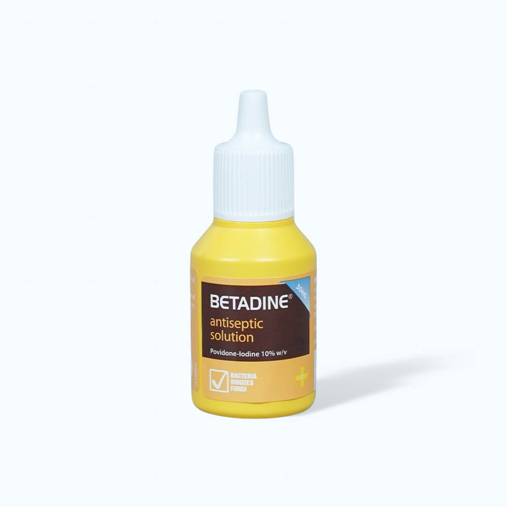 Dung dịch Betadine antiseptic 10% sát khuẩn da và niêm mạc (chai 30ml)