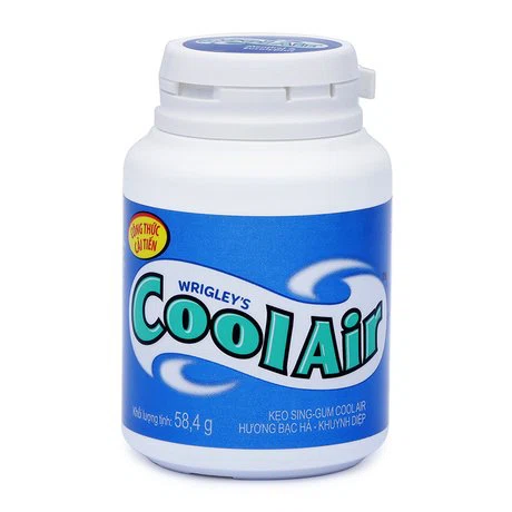 Kẹo gum COOL AIR hương bạc hà khuynh diệp hỗ trợ hơi thở thơm mát hủ (58.4g)