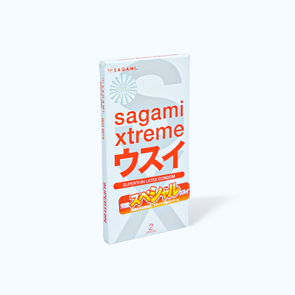 Bao cao su SAGAMI Xtreme Super Thin thăng hoa cảm xúc (hộp 2 cái)