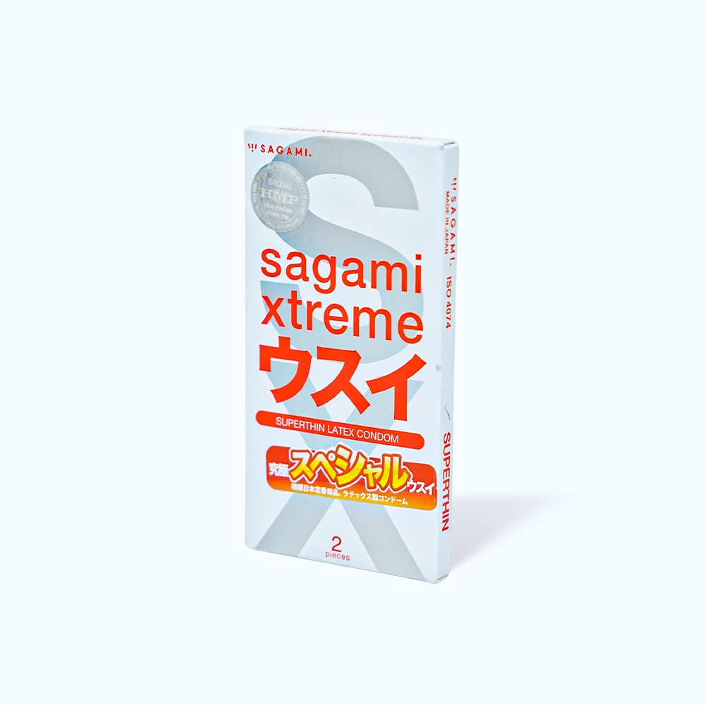 Bao cao su SAGAMI Xtreme Super Thin thăng hoa cảm xúc (hộp 2 cái)