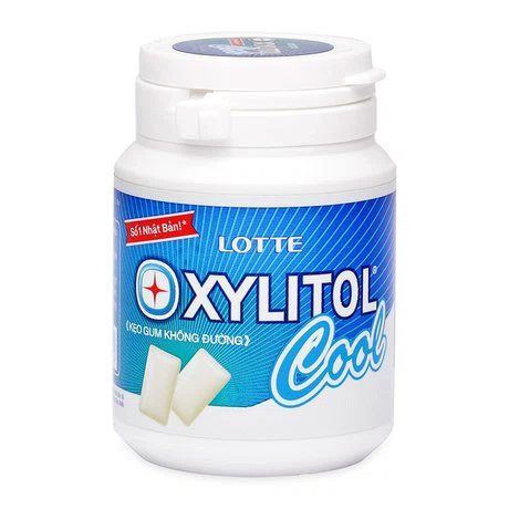 Kẹo gum XYLITOL không đường ngăn ngừa sâu răng hương chanh bạc hà hủ ( 51.1g)