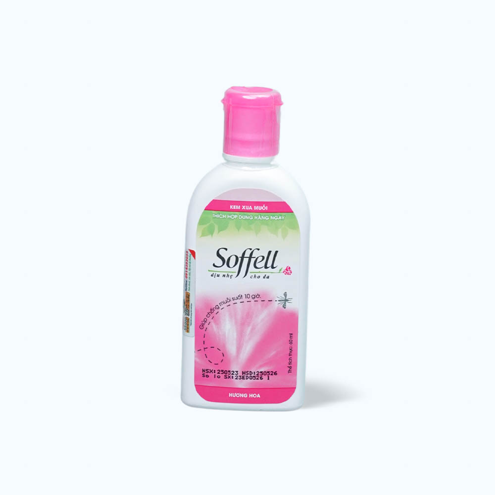 Kem chống muỗi hương hoa Soffell (60ml)