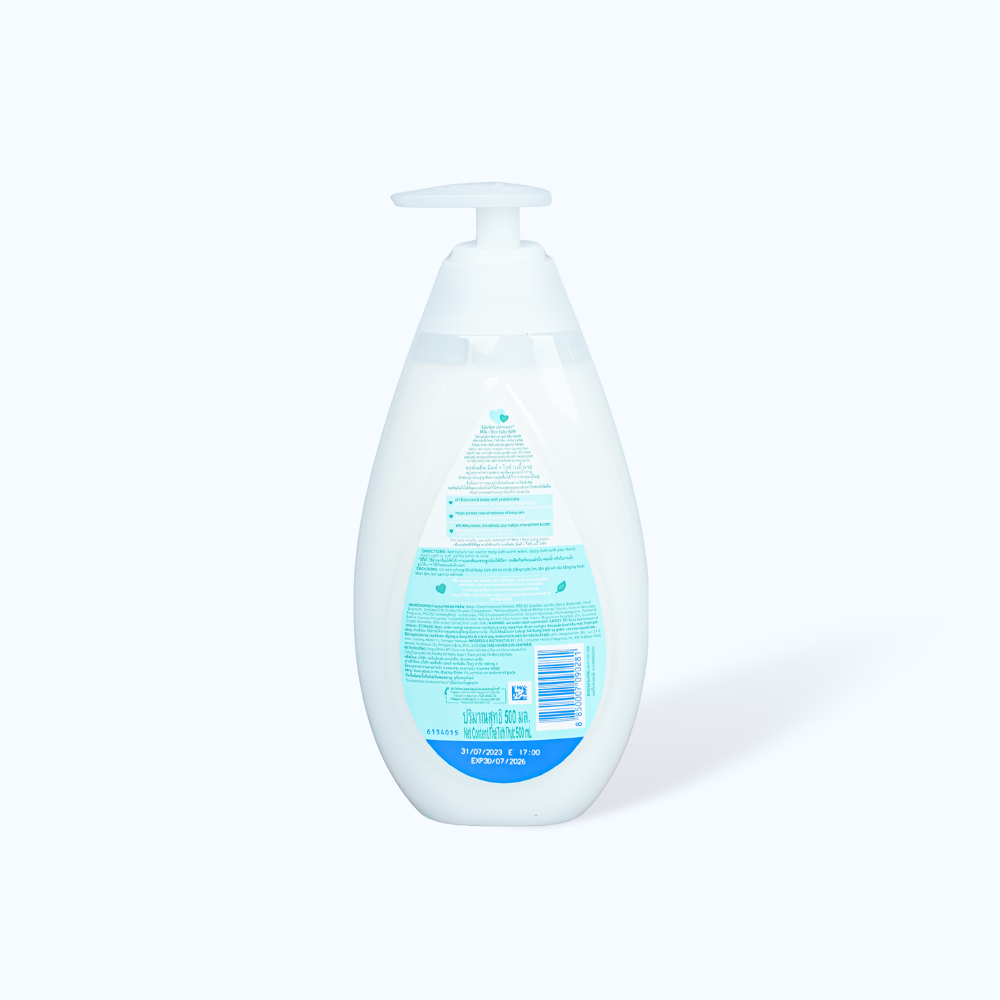 Sữa tắm chứa sữa và gạo cho bé Johnson Baby (500ml)