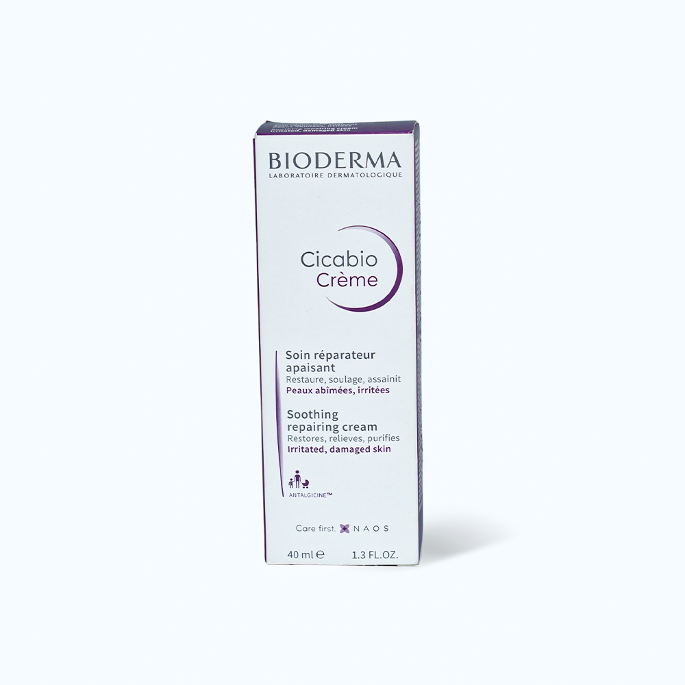 Kem dưỡng và làm dịu da BIODERMA CICABIO CREME (Tuýp 40ml)