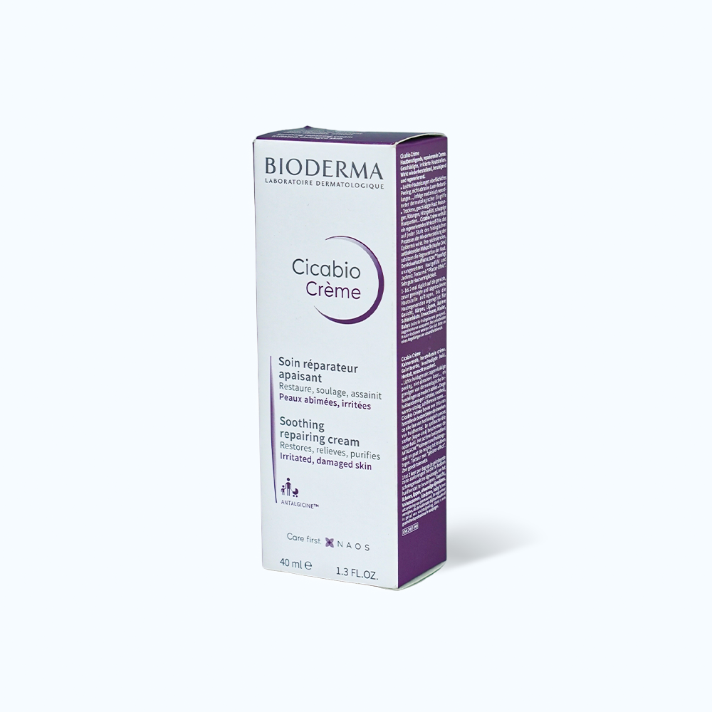 Kem dưỡng và làm dịu da BIODERMA CICABIO CREME (Tuýp 40ml)