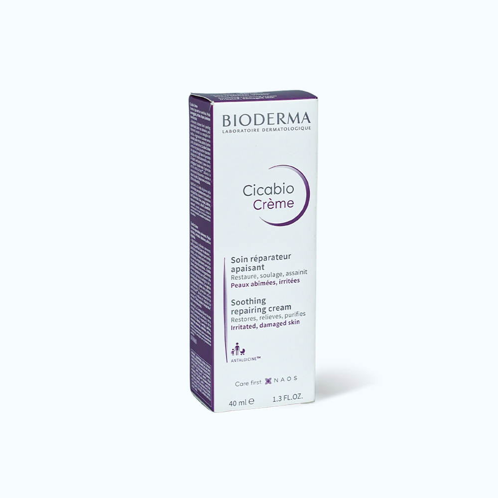 Kem dưỡng và làm dịu da BIODERMA CICABIO CREME (Tuýp 40ml)