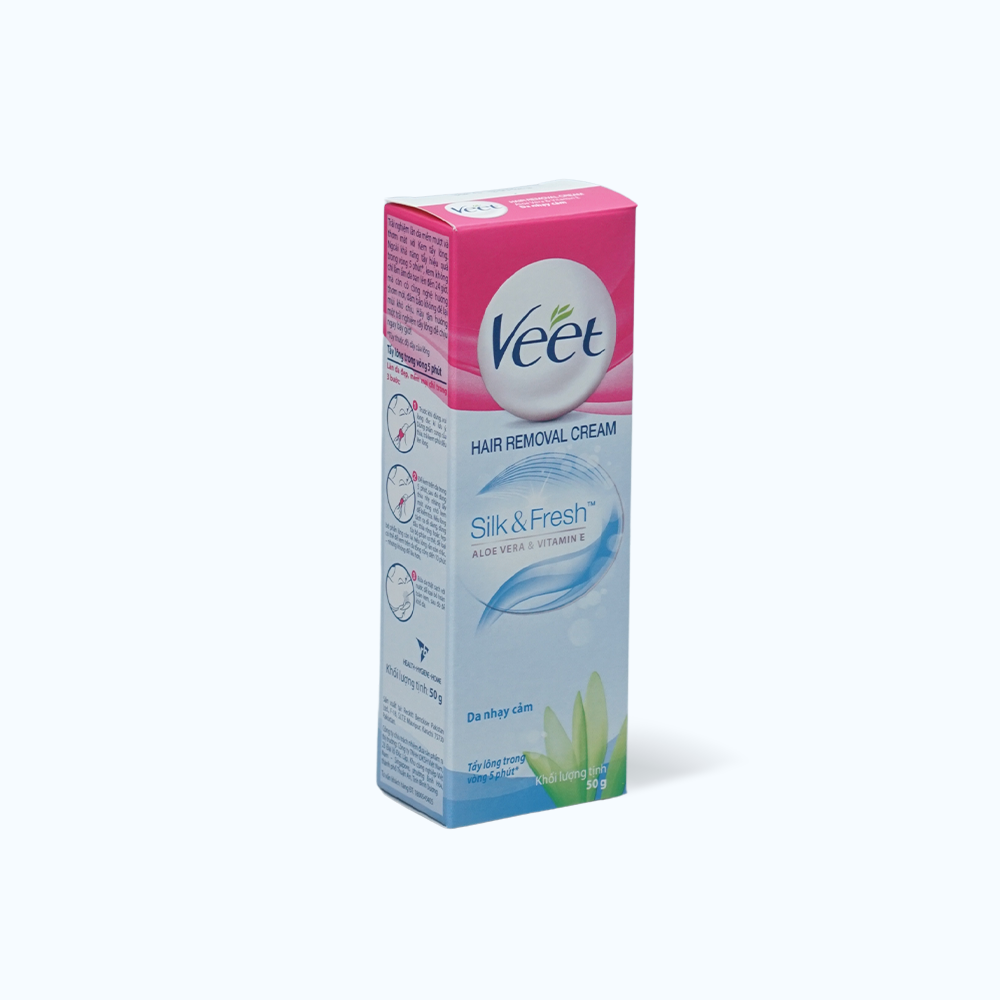 Kem tẩy lông cho da nhạy cảm Veet Silk & Fresh (50g)