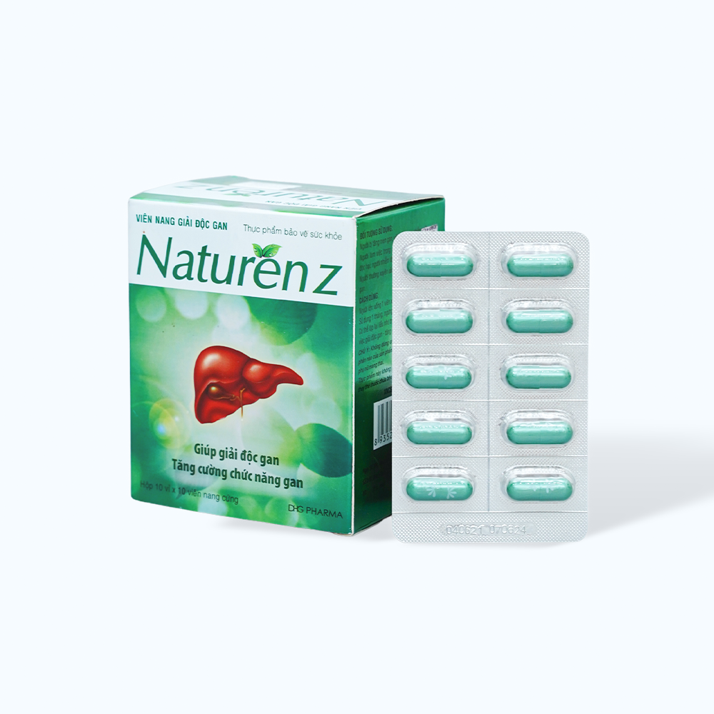 Viên uống Naturen Z hỗ trợ hạ men gan, bổ gan (Hộp 10 vỉ x 10 viên)
