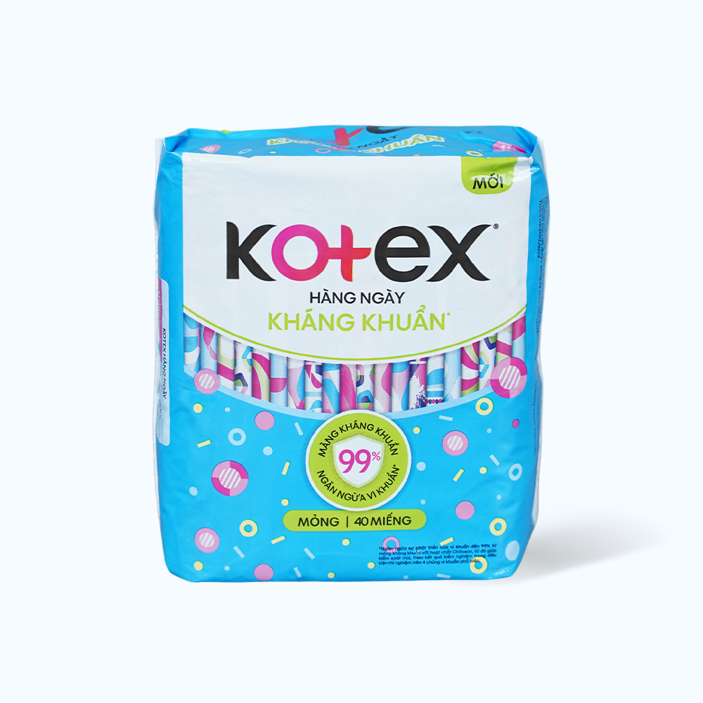 Băng vệ sinh hằng ngày Kotex (40 miếng/gói)