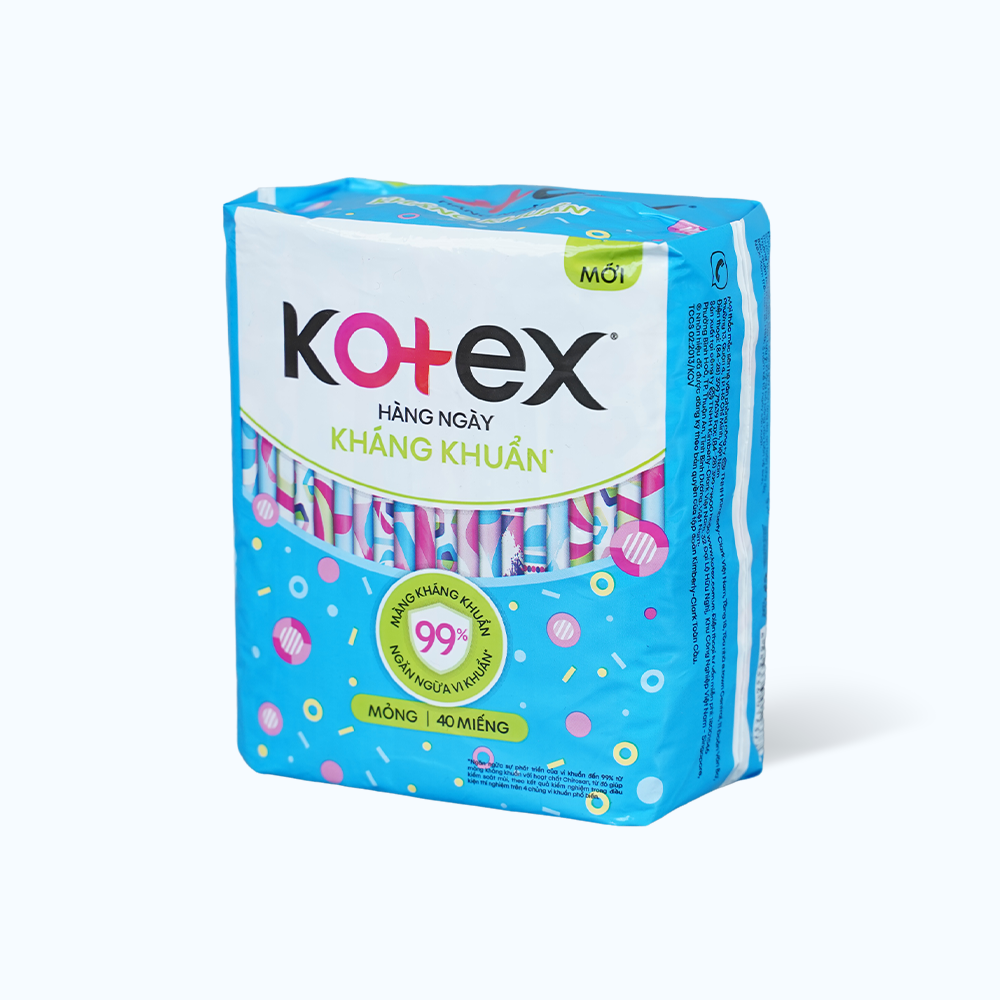 Băng vệ sinh hằng ngày Kotex (40 miếng/gói)