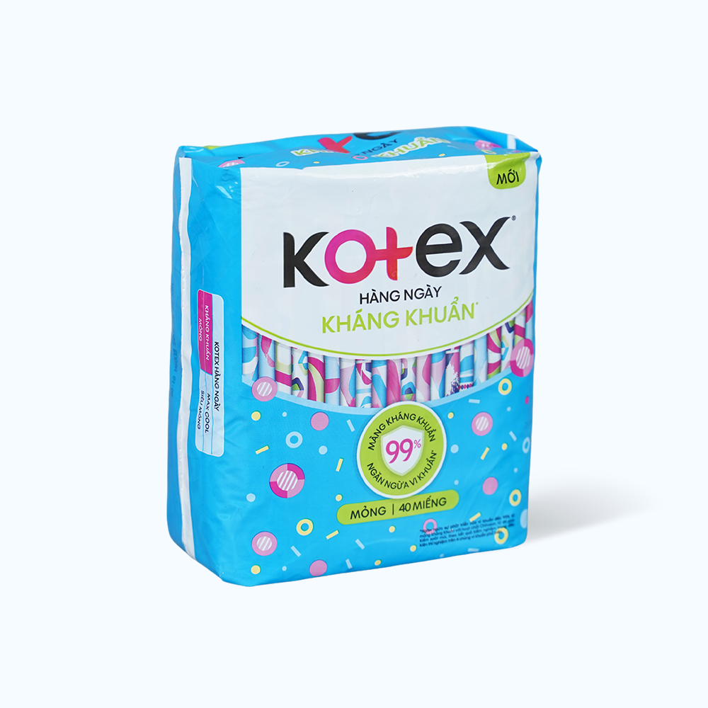 Băng vệ sinh hằng ngày Kotex (40 miếng/gói)