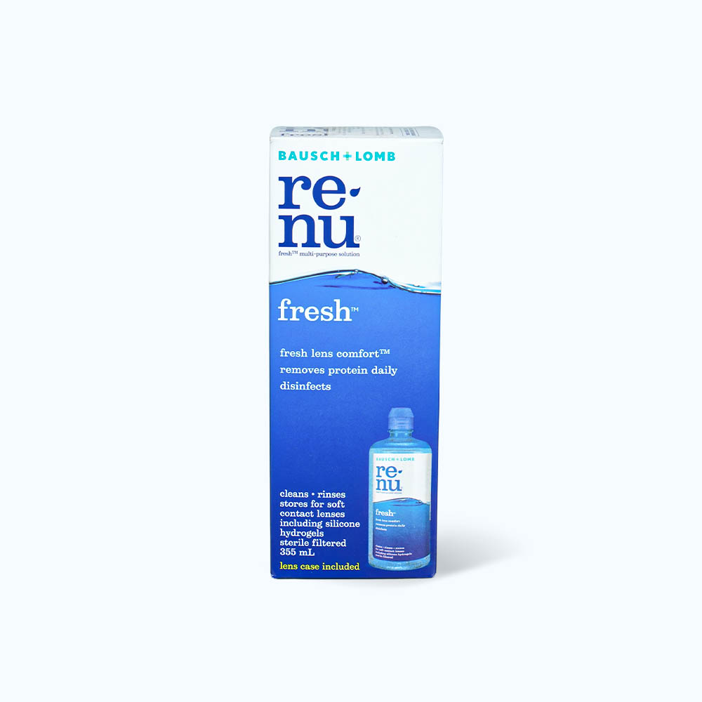 Dung dịch ngâm và bảo quản kính áp tròng RENU Fresh (Chai 355ml)