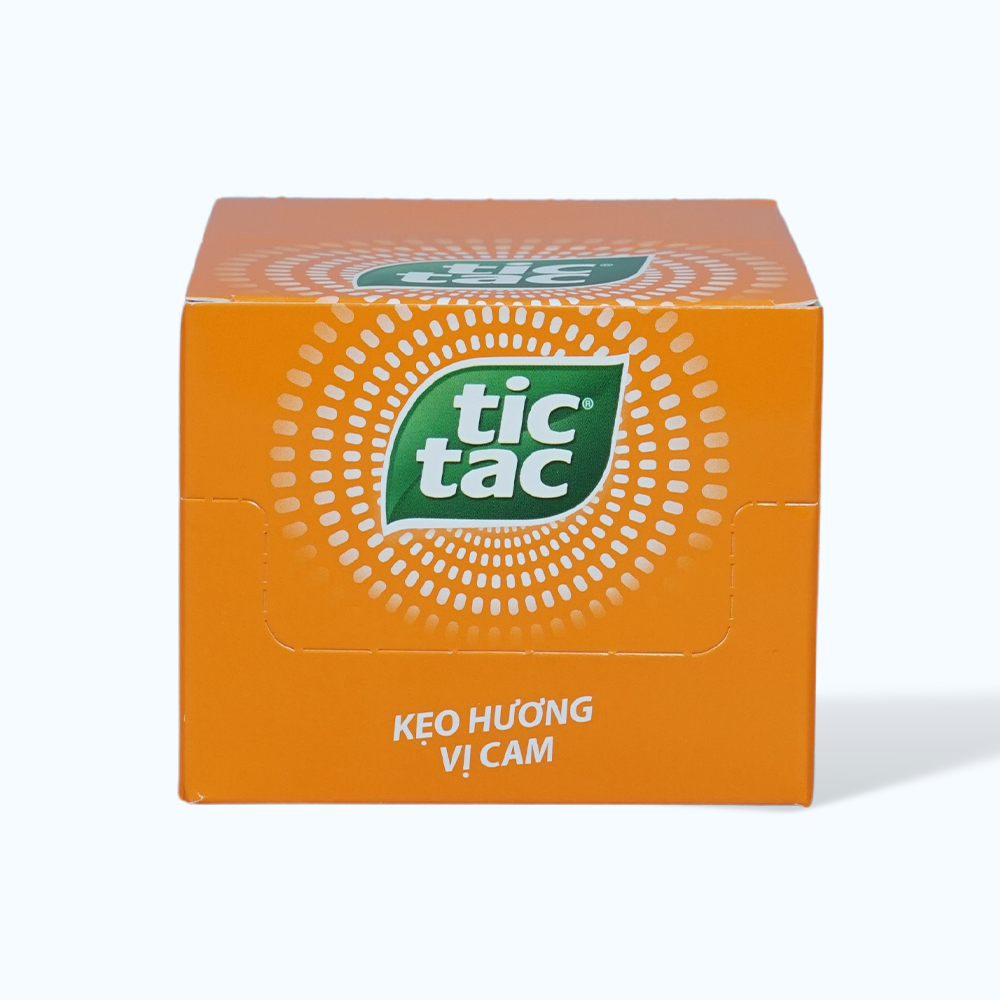 Kẹo ngậm TIC TAC bạc hà hương cam hủ (14.5g)