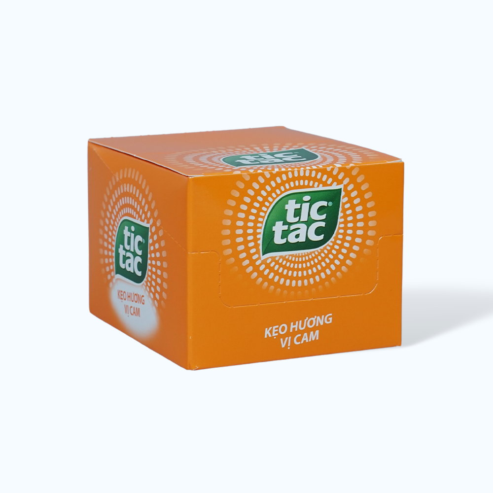 Kẹo ngậm TIC TAC bạc hà hương cam hủ (14.5g)