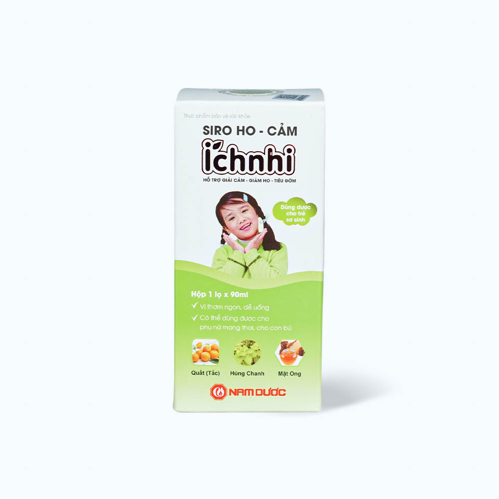 Siro Nam Dược Ích Nhi hỗ trợ giải cảm - giảm ho - tiêu đờm (Chai 90ml)