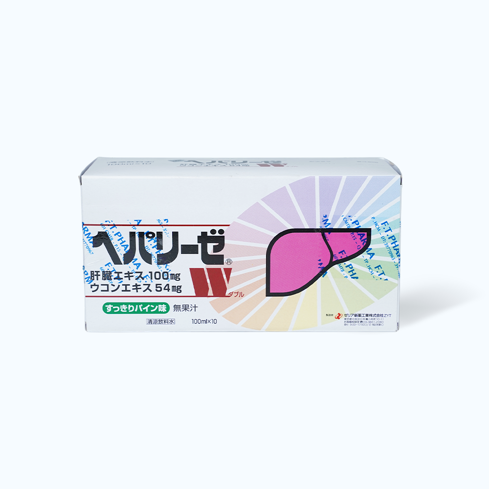 Thực phẩm bảo vệ sức khỏe Hepalyse W (Hộp 10 chai) hỗ trợ chức năng gan