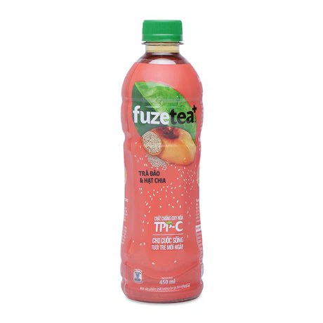 Nước uống FUZE trà đào và hạt chia (450ml)