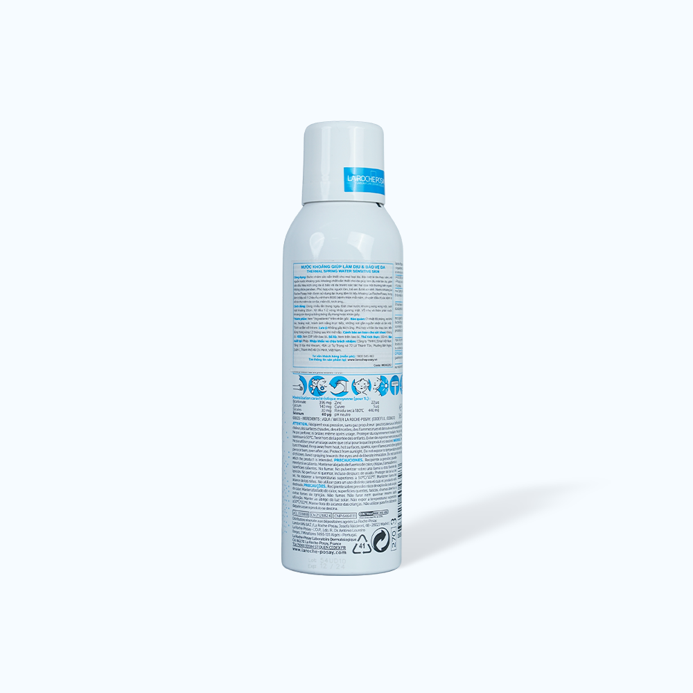 Nước khoáng LA ROCHE POSAY Thermal Spring Water làm sạch và mềm dịu da (Chai 150ml)