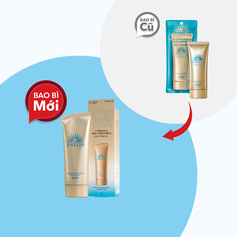 Gel Chống Nắng ANESSA Perfect UV Dưỡng Da Ẩm Mịn SPF50+/PA++++ (Chai 90g)