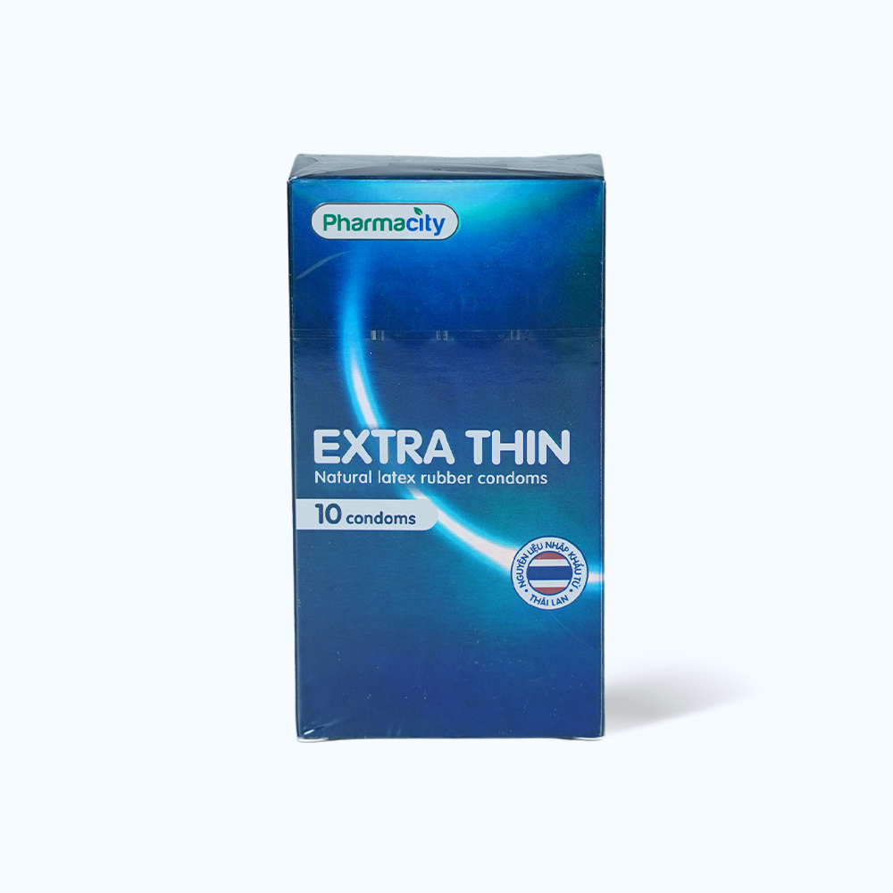 Bao cao su siêu mỏng Pharmacity Extra Thin (10 cái/hộp)