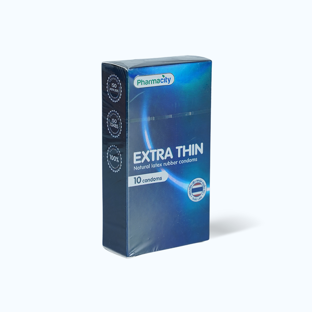 Bao cao su siêu mỏng Pharmacity Extra Thin (10 cái/hộp)