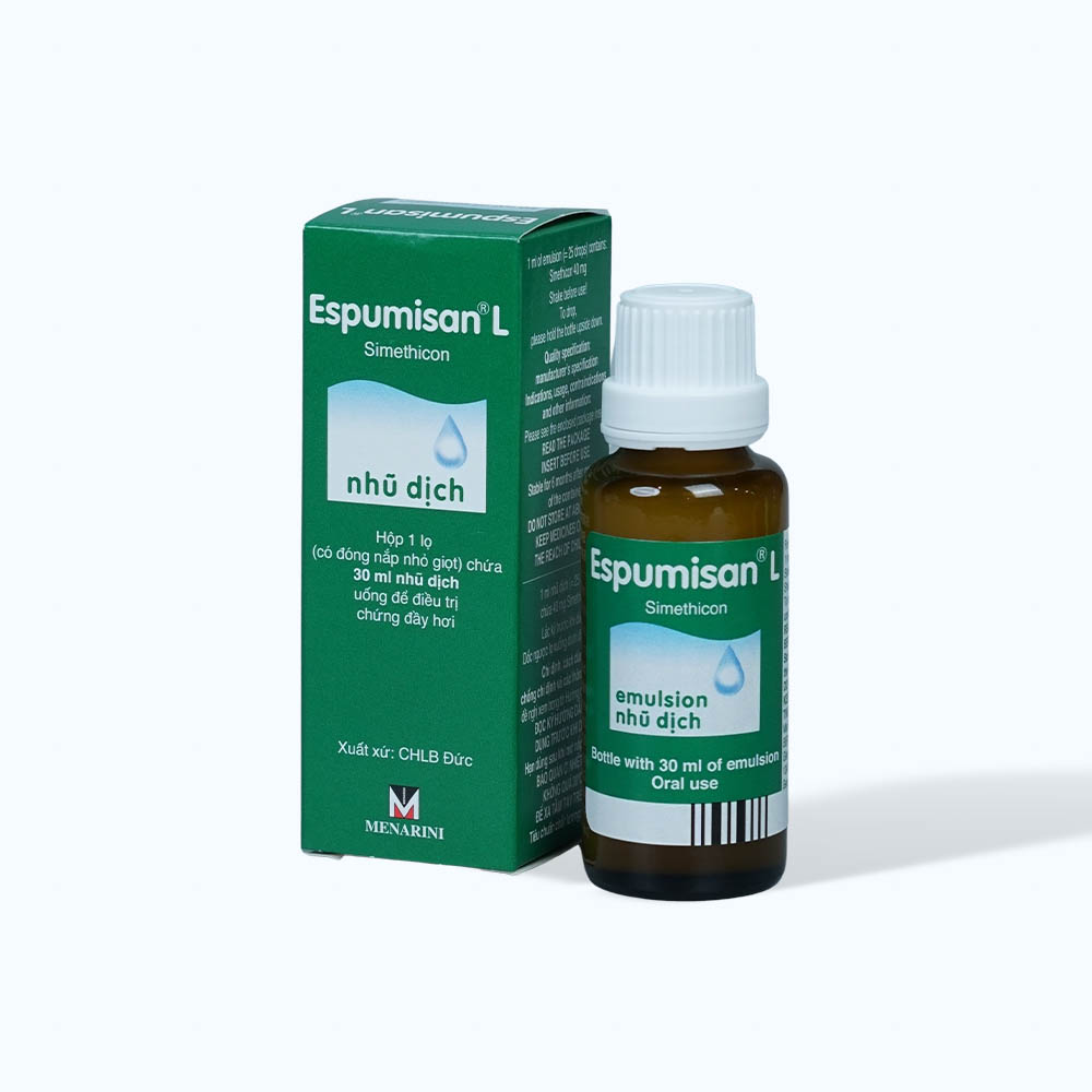 Nhũ dịch uống Espumisan L 40mg trị đầy hơi, khó tiêu (chai 30ml)