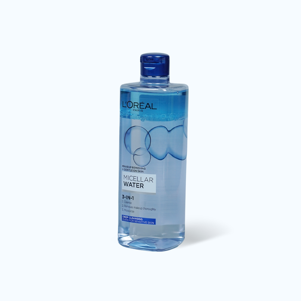 Nước Tẩy Trang L'OREAL Micellar Water 3-in-1 For Sensitive Skin làm Sạch Sâu (400ml)