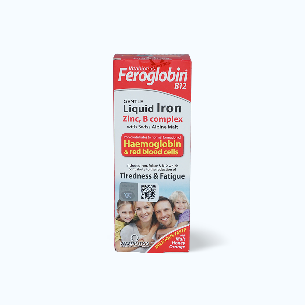 Siro Vitabiotics Feroglobin B12 Liquid hỗ trợ quá trình tạo máu chai 200ml