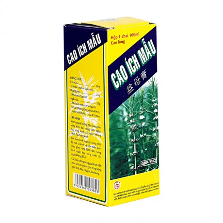 Cao lỏng Cao Ích Mẫu điều hòa kinh nguyệt, giảm triệu chứng tiền mãn kinh (chai 100ml)