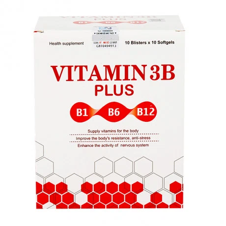 Viên uống VITAMIN 3B PLUS bổ sung vitamin cho cơ thể  (Hộp 10 vỉ x 10 viên)