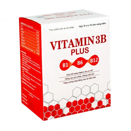 Viên uống VITAMIN 3B PLUS bổ sung vitamin cho cơ thể  (Hộp 10 vỉ x 10 viên)