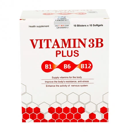 Viên uống VITAMIN 3B PLUS bổ sung vitamin cho cơ thể  (Hộp 10 vỉ x 10 viên)