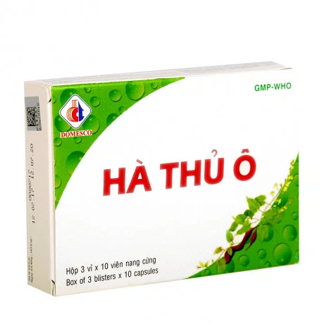 Viên nang Hà Thủ Ô trị thiếu máu, chóng mặt, ù tai, đau lưng, râu tóc bạc sớm (3 vỉ x 10 viên)