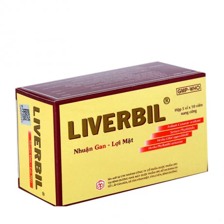 Viên nang Liverbil hỗ trợ điều trị viêm gan, suy giảm chức năng gan, mề đay (5 vỉ x 10 viên)