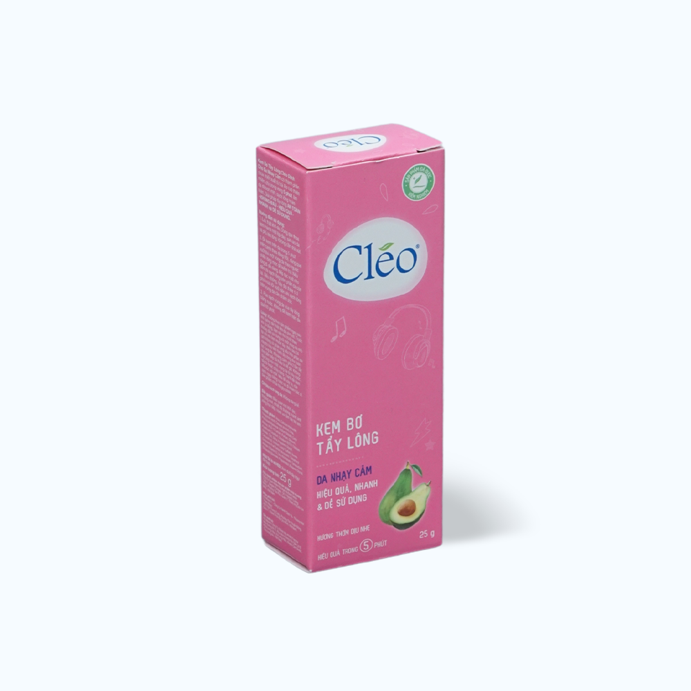 Kem tẩy lông cho da nhạy cảm Cléo Hair Removal Cream Sensitive Skin (Tuýp 25g)