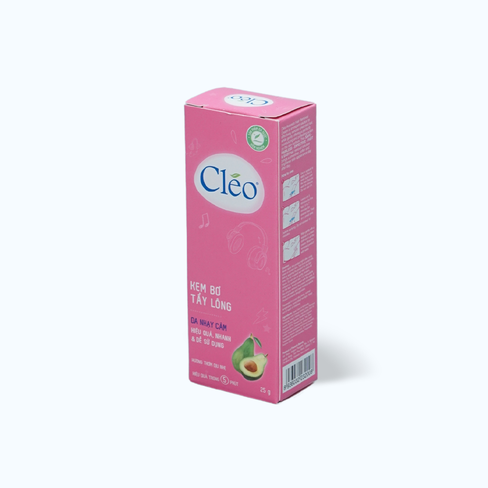 Kem tẩy lông cho da nhạy cảm Cléo Hair Removal Cream Sensitive Skin (Tuýp 25g)