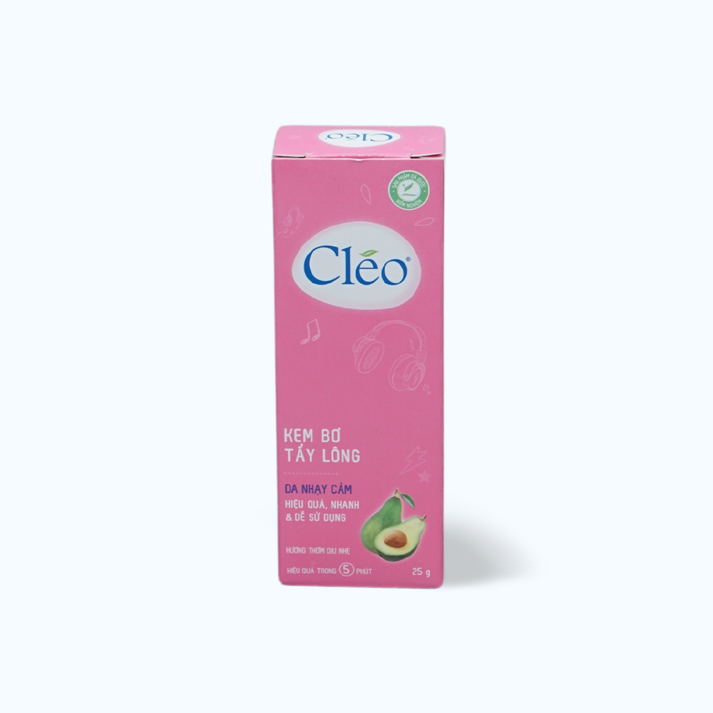 Kem tẩy lông cho da nhạy cảm Cléo Hair Removal Cream Sensitive Skin (Tuýp 25g)