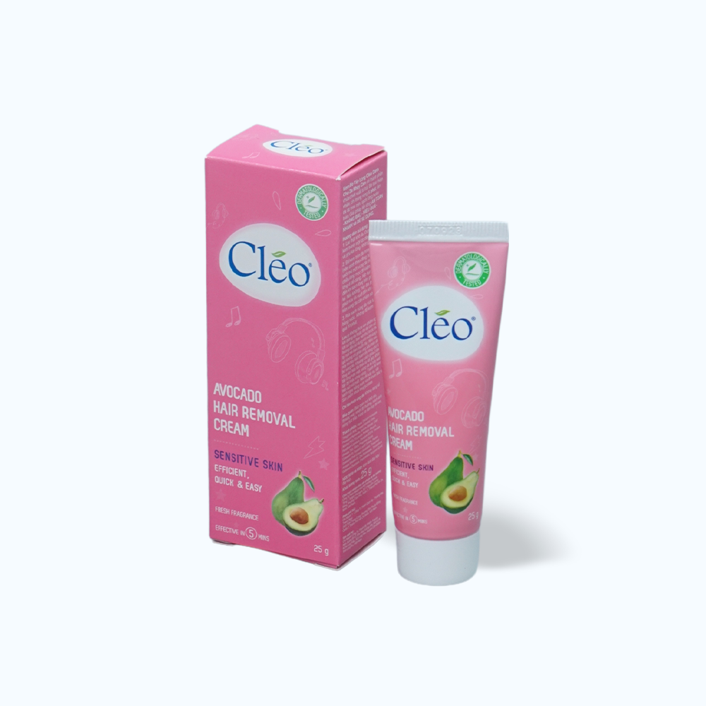 Kem tẩy lông cho da nhạy cảm Cléo Hair Removal Cream Sensitive Skin (Tuýp 25g)