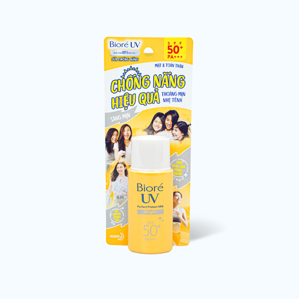 Sữa Chống Nắng BIORÉ Perfect Protect Ngăn Ngừa & Giảm Rám Nắng SPF50+/PA+++ (Chai 25ml)