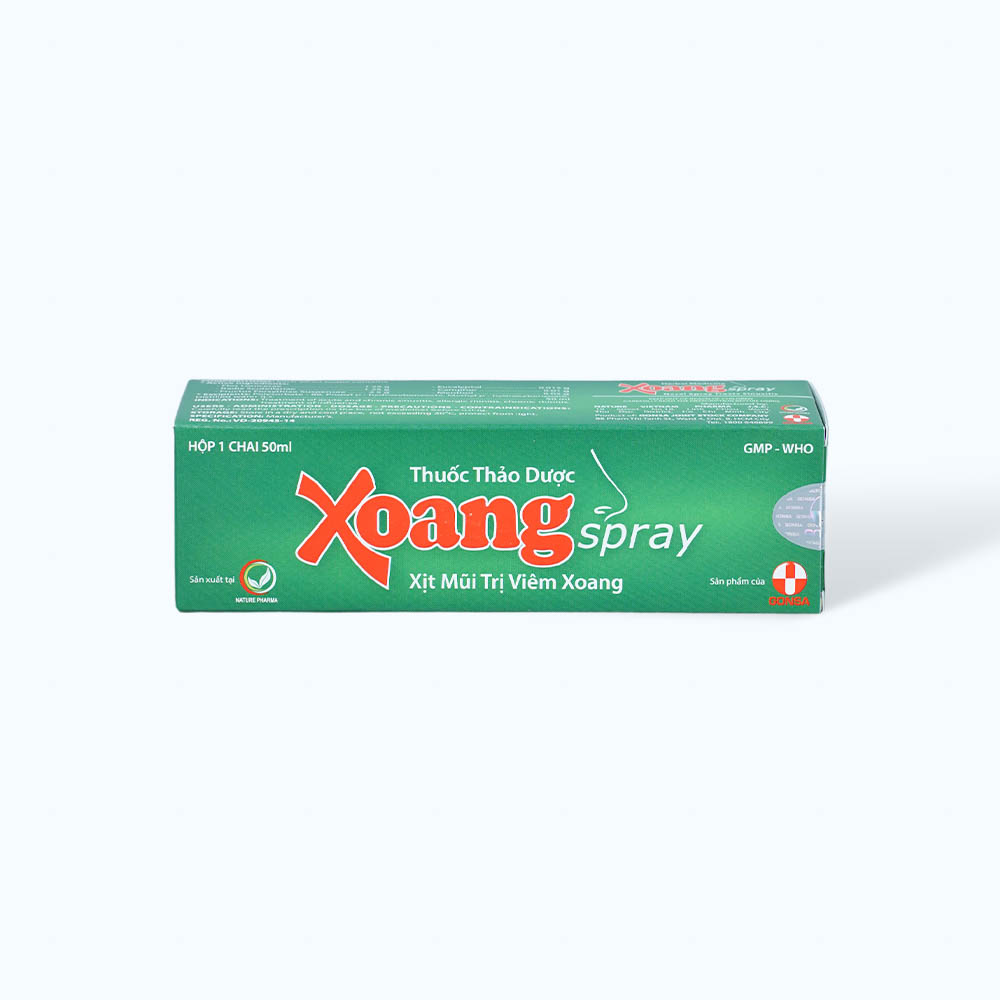 Thuốc xịt mũi XoangSpray trị viêm xoang cấp và mạn tính, viêm mũi dị ứng (chai 50ml)