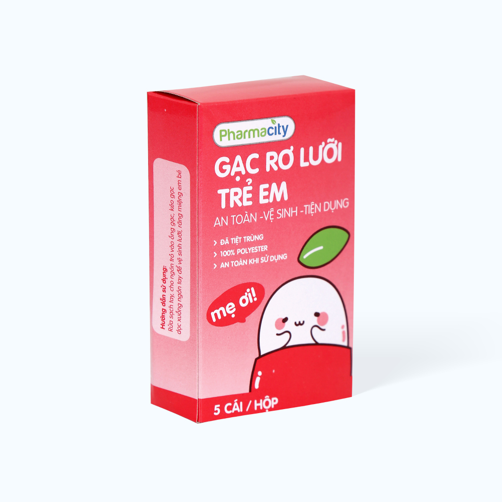 Gạc rơ lưỡi trẻ em Pharmacity (5 cái/hộp)