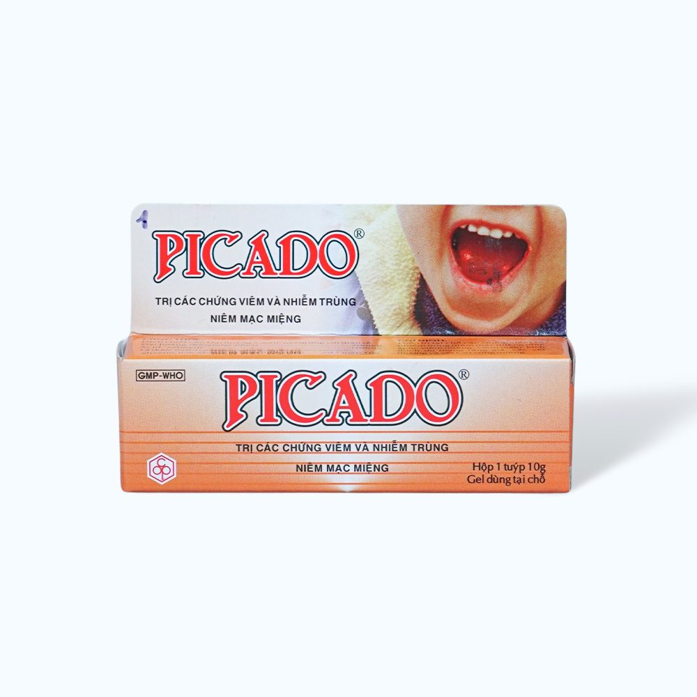 Gel Picado trị viêm và nhiễm trùng niêm mạc miệng (tuýp 10g)