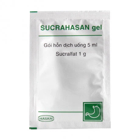 Hỗn dịch uống Sucrahasan trị viêm loét dạ dày, tá tràng trào ngược dạ dày thực quản (30 gói x 5ml)