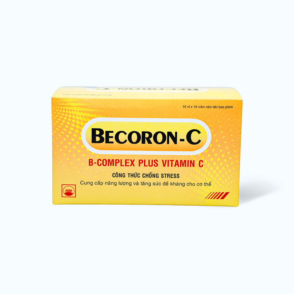 Viên nén Becoron C cung cấp năng lượng và tăng sức đề kháng (10 vỉ x 10 viên)