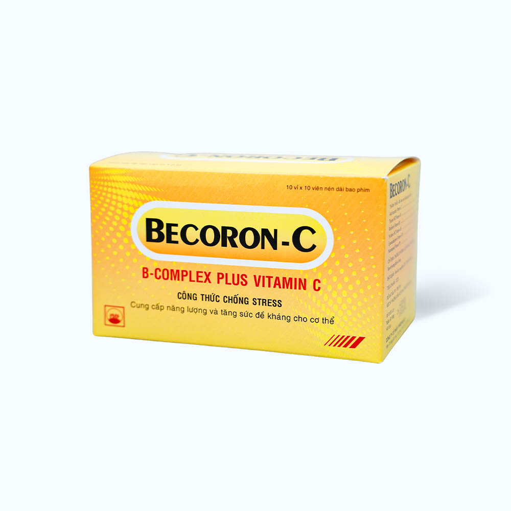 Viên nén Becoron C cung cấp năng lượng và tăng sức đề kháng (10 vỉ x 10 viên)