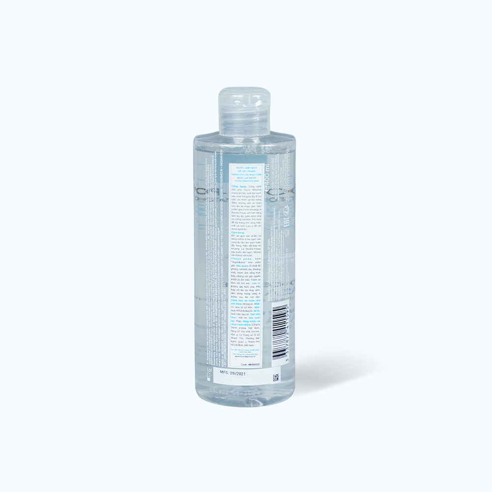 Nước tẩy trang LA ROCHE POSAY Micellar Water Ultra Sensitive Skin làm sạch sâu cho da nhạy cảm (Chai 400ml)