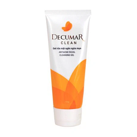 Gel rửa mặt DECUMAR Clean làm sạch da dành cho da mụn (Tuýp 50g)