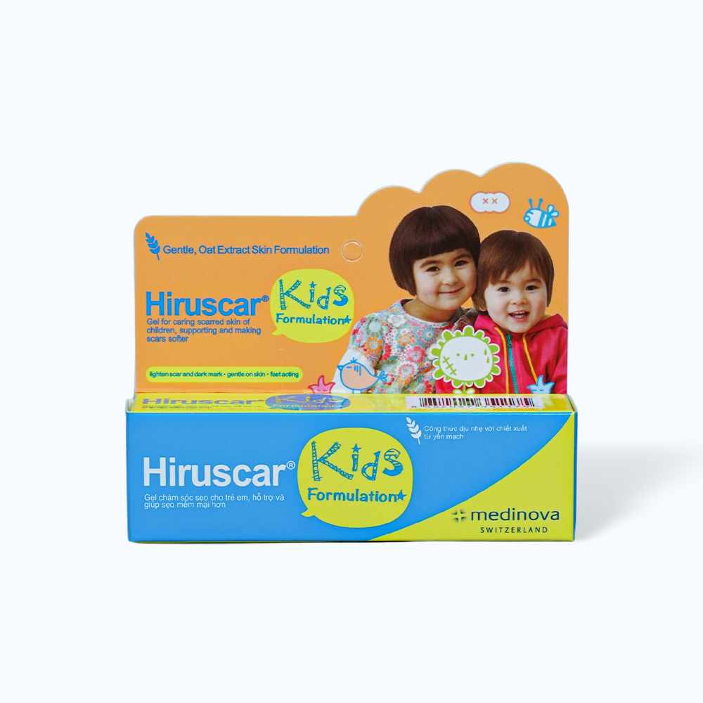 Gel HIRUSCAR Kids chăm sóc vùng da bị sẹo dành cho trẻ em (Tuýp 10g)