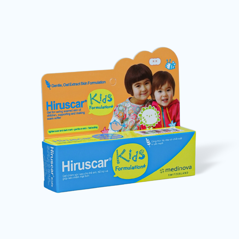 Gel HIRUSCAR Kids chăm sóc vùng da bị sẹo dành cho trẻ em (Tuýp 10g)